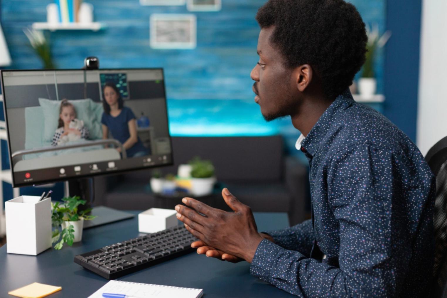 Students working with financial technology tools and data analysis software